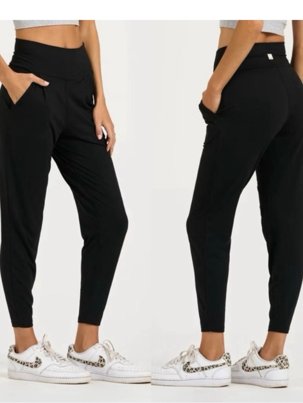 Vuori Army Green/Olive High-Rise Track Joggers